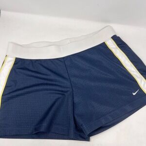 Nike Running Lightweight Shorts Breathable Navy White Yellow Drawstring Sz 12-14